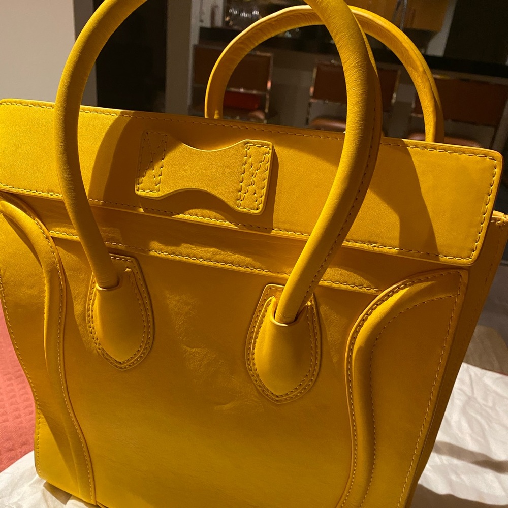 Celine MICRO LUGGAGE HANDBAG IN SMOOTH CALFSKIN